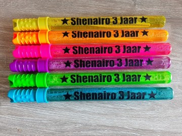 Bellenblaas zwaard met naam