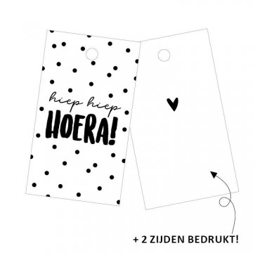 Cadeaulabel hiep hiep