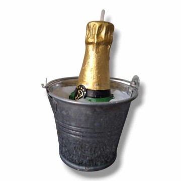 Champagne kaars trouw bedankje