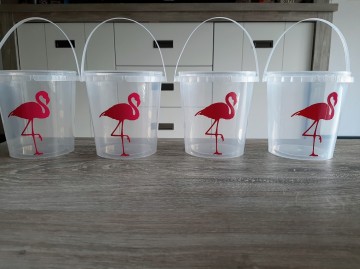 Famingo popcorn emmer traktatie