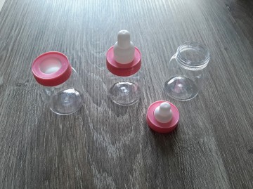 Flesje geboorte traktatie roze