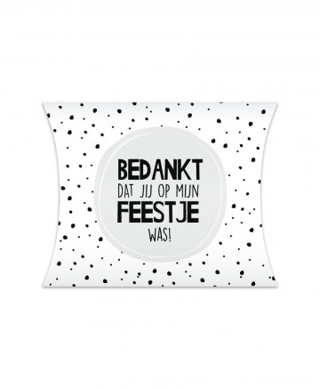 Gondeeldoosje bedankt dat je op mijn feestje was