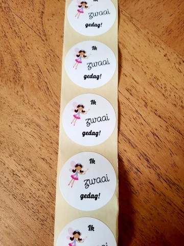 Ik zwaai gedag fee sticker