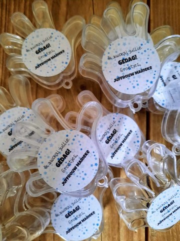 Ik zwaai juf bedankje