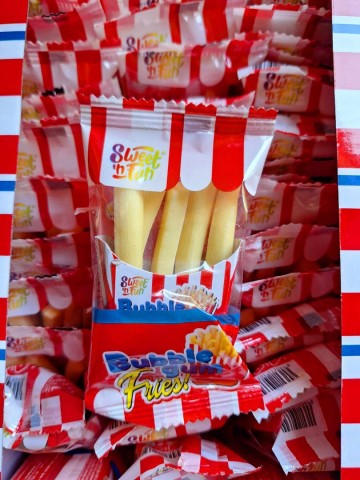 Kauwgom frietjes