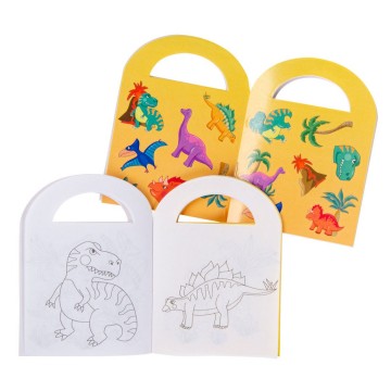 Kleurboek dino en stickers