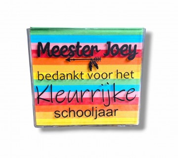 Memo meester bedankje