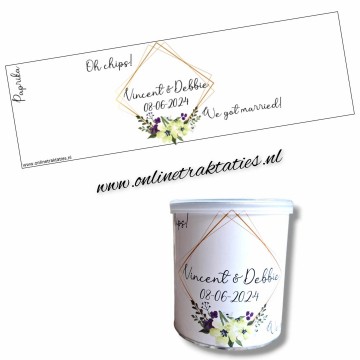 Oh chips pringles trouwbedankje