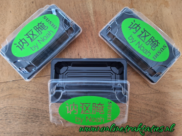 sushie traktatiedoosje groene sticker