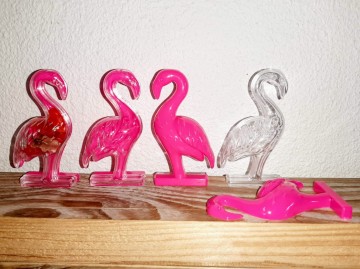 Plexi doosje flamingo