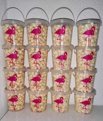 Popcorn emmertjes flamingo