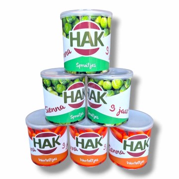 Potjes groente traktatie hak spruitje pringles