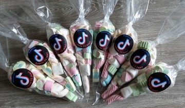 Puntzak tik tok met spekjes