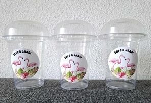 Saladebeker traktatie flamingo