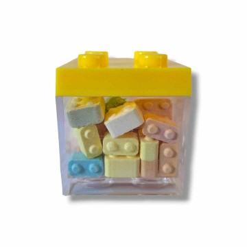 Snoepjes in vorm van legoblokje