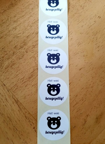 Sticker het was beregezellig