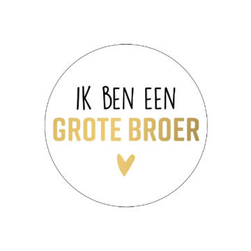 Sticker ik ben grote broer