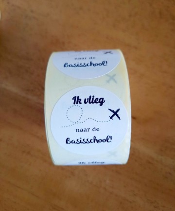 Sticker ik vlieg
