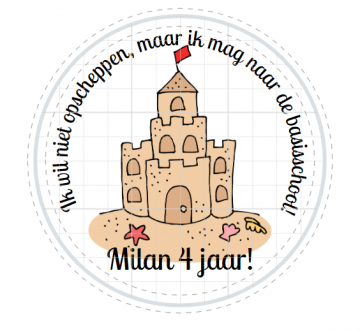 Sticker ik wil niet opscheppen