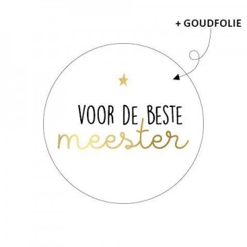 Sticker voor de beste meester