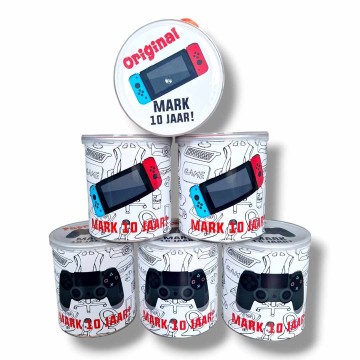 Traktatie game gamer pringles nintendo