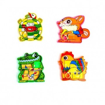 Uitdeelcadeautjes schuifpuzzel dieren