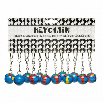Wereldbol sleutelhanger